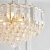 Lampa wisząca kryształowa złota 6-punktowa FARGO-18BP z serii FARGO - Endon Lighting