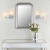 Kinkiet chromowany dwupunktowy ze szklanymi kloszami BOYER-2WBCH-L z serii BOYER - Endon Lighting
