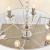 Lampa wisząca 6-punktowa biała z chromem 60179 z serii Nixon - Endon Lighting