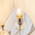 Kinkiet dwupunktowy biały z tkaniny 60180 z serii Nixon - Endon Lighting