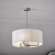 Lampa wisząca z białym abażurem i metalem 50cm 60241 z serii Daley - Endon Lighting