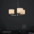 Lampa wisząca 3-punktowa biała z tkaniny i metalu 60256 z serii DALEY - Endon Lighting