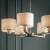 Lampa wisząca 5-punktowa biała z tkaniny i metalu 60257 z serii Daley - Endon Lighting