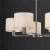 Lampa wisząca 5-punktowa biała z tkaniny i metalu 60257 z serii Daley - Endon Lighting