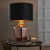 Lampa stołowa miedziana z czarnym abażurem 61149 z serii WALDORF - Endon Lighting