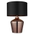 Lampa stołowa miedziana z czarnym abażurem 61149 z serii WALDORF - Endon Lighting