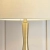 Lampa stołowa złota metalowa z beżowym abażurem 61191 z serii Piccadilly - Endon Lighting