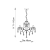 Żyrandol chromowany kryształowy 5-punktowy 61384 z serii Tabitha - Endon Lighting