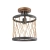 Lampa sufitowa metalowa brązowo-czarna 25cm 61497 z serii Heston - Endon Lighting
