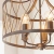 Lampa wisząca metalowa czarno-mosiężna 5-punktowa 61498 z serii Heston - Endon Lighting
