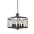 Lampa wisząca metalowa czarno-mosiężna 5-punktowa 61498 z serii Heston - Endon Lighting