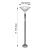 Lampa podłogowa witrażowa Tiffany 6404260W z serii Interiors 1900