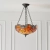 Lampa wisząca witrażowa wielokolorowa 640763 z serii Tiffany