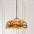 Lampa wisząca witrażowa wielokolorowa 640793 z serii TIFFANY