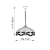 Lampa wisząca witrażowa wielokolorowa 640803 z serii Tiffany