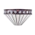 Kinkiet witrażowy Tiffany półokrągły 6414940W z serii Interiors 1900