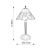 Lampa stołowa witrażowa Tiffany 6419560W z serii Interiors 1900