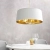 Lampa wisząca biała z tkaniny złota 3-punktowa 67667 z serii Harvey - Endon Lighting