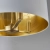 Lampa wisząca biała z tkaniny złota 3-punktowa 67667 z serii Harvey - Endon Lighting