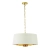 Lampa wisząca biała z tkaniny złota 3-punktowa 67667 z serii Harvey - Endon Lighting