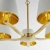 Lampa wisząca 5-punktowa złota z białymi abażurami 67734 z serii Harvey - Endon Lighting