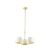 Lampa wisząca 5-punktowa złota z białymi abażurami 67734 z serii Harvey - Endon Lighting