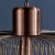 Lampa wisząca metalowa miedziana ażurowa 30cm 68986 z serii NICOLA - Endon Lighting