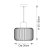 Lampa wisząca metalowa miedziana ażurowa 30cm 68986 z serii NICOLA - Endon Lighting