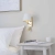 Kinkiet złoty metalowy z białym abażurem 69092 z serii Harvey - Endon Lighting