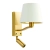 Kinkiet złoty metalowy z białym abażurem 69092 z serii Harvey - Endon Lighting