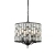 Lampa wisząca brązowa kryształowa 5-punktowa 69390 z serii Belle - Endon Lighting