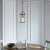 Lampa wisząca mosiężna szklana 1-punktowa 69454 z serii LAMBETH - Endon Lighting