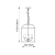 Lampa wisząca mosiężna szklana 4-punktowa 69455 z serii Lambeth - Endon Lighting