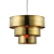 Lampa wisząca metalowa mosiężna 3-poziomowa 62cm 69783 z serii Morad - Endon Lighting