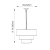 Lampa wisząca metalowa mosiężna 3-poziomowa 62cm 69783 z serii Morad - Endon Lighting