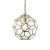Lampa wisząca mosiężna szklana geometryczna 37cm 69784 z serii Miele - Endon Lighting