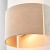 Kinkiet ścienny półokrągły beżowy z tkaniny 70335 z serii Obi - Endon Lighting