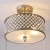 Plafon mosiężny okrągły z kryształami 3-punktowy 70558 z serii Hudson - Endon Lighting