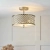 Plafon mosiężny okrągły z kryształami 3-punktowy 70558 z serii Hudson - Endon Lighting