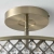 Plafon mosiężny okrągły z kryształami 3-punktowy 70558 z serii Hudson - Endon Lighting
