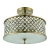 Plafon mosiężny okrągły z kryształami 3-punktowy 70558 z serii Hudson - Endon Lighting
