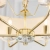 Lampa wisząca złota z białym abażurem 6-punktowa 70561 z serii NIXON - Endon Lighting