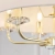 Lampa wisząca złota z białym abażurem 6-punktowa 70561 z serii NIXON - Endon Lighting