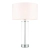 Lampa stołowa szklana z białym abażurem 70600 z serii Lessina - Endon Lighting