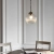 Lampa wisząca szklana kula mosiężna 25cm 71123 z serii BRYDON - Endon Lighting
