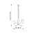 Lampa wisząca metalowa brązowa 5-punktowa 71345 z serii Indara - Endon Lighting