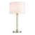 Lampa stołowa z tkaninowym kloszem i metalową podstawą 71621 z serii Andromeda - Endon Lighting