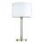 Lampa stołowa z tkaninowym kloszem i metalową podstawą 71621 z serii Andromeda - Endon Lighting