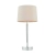 Lampa stołowa metalowa srebrna z beżowym abażurem 72175 z serii Syon - Endon Lighting