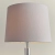 Lampa stołowa metalowa srebrna z beżowym abażurem 72175 z serii Syon - Endon Lighting